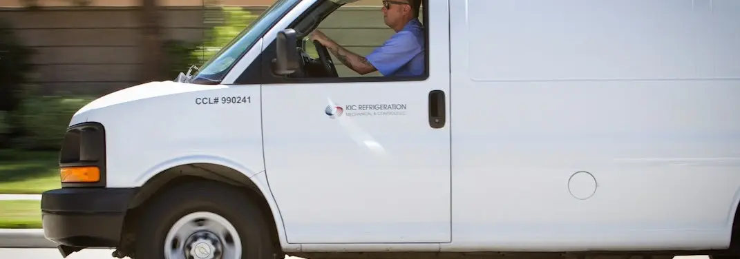 KIC Refrigeration service vehicle serving Scriba area